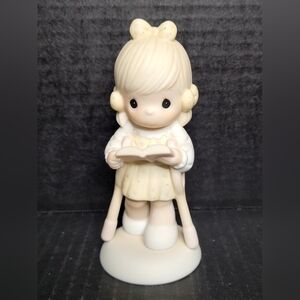 1986 Precious Moments He Walks With Me Figurine #107999